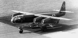 Ar-234V-6 с четырьмя турбореактивными двигателями BMW 003А-1