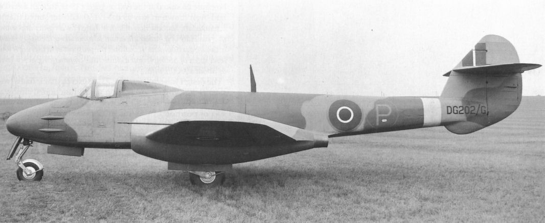 F.9/40 с двумя турбореактивными двигателями Халфорд Н.1.