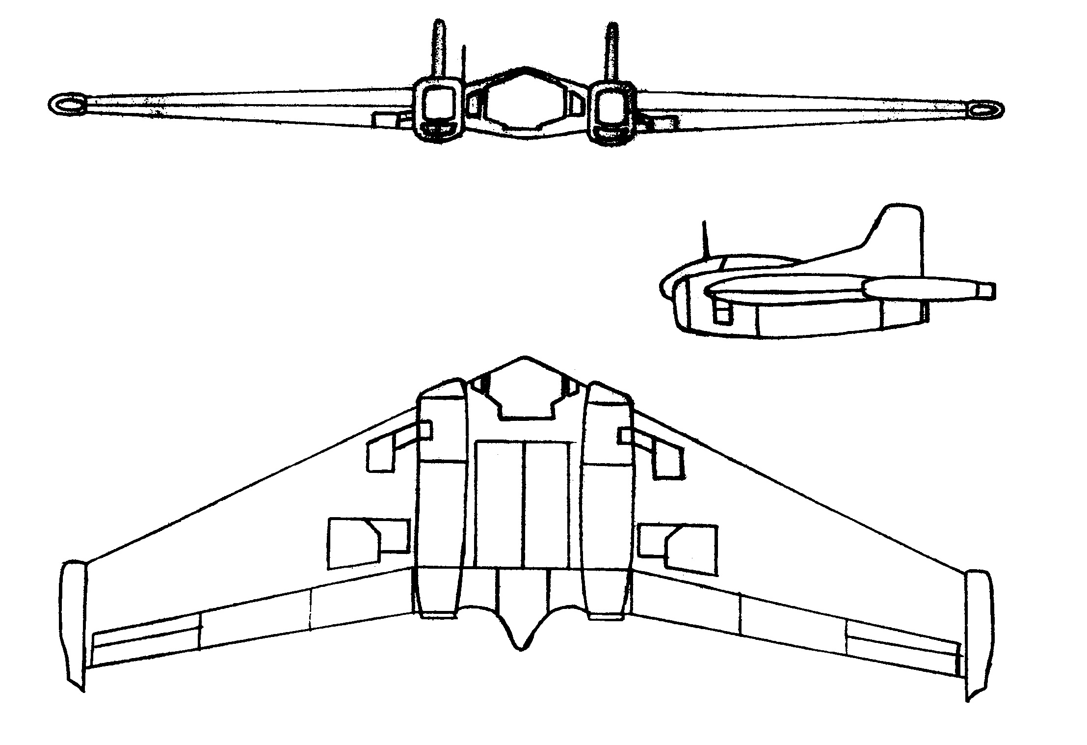 Проекции Нортроп XP-79B