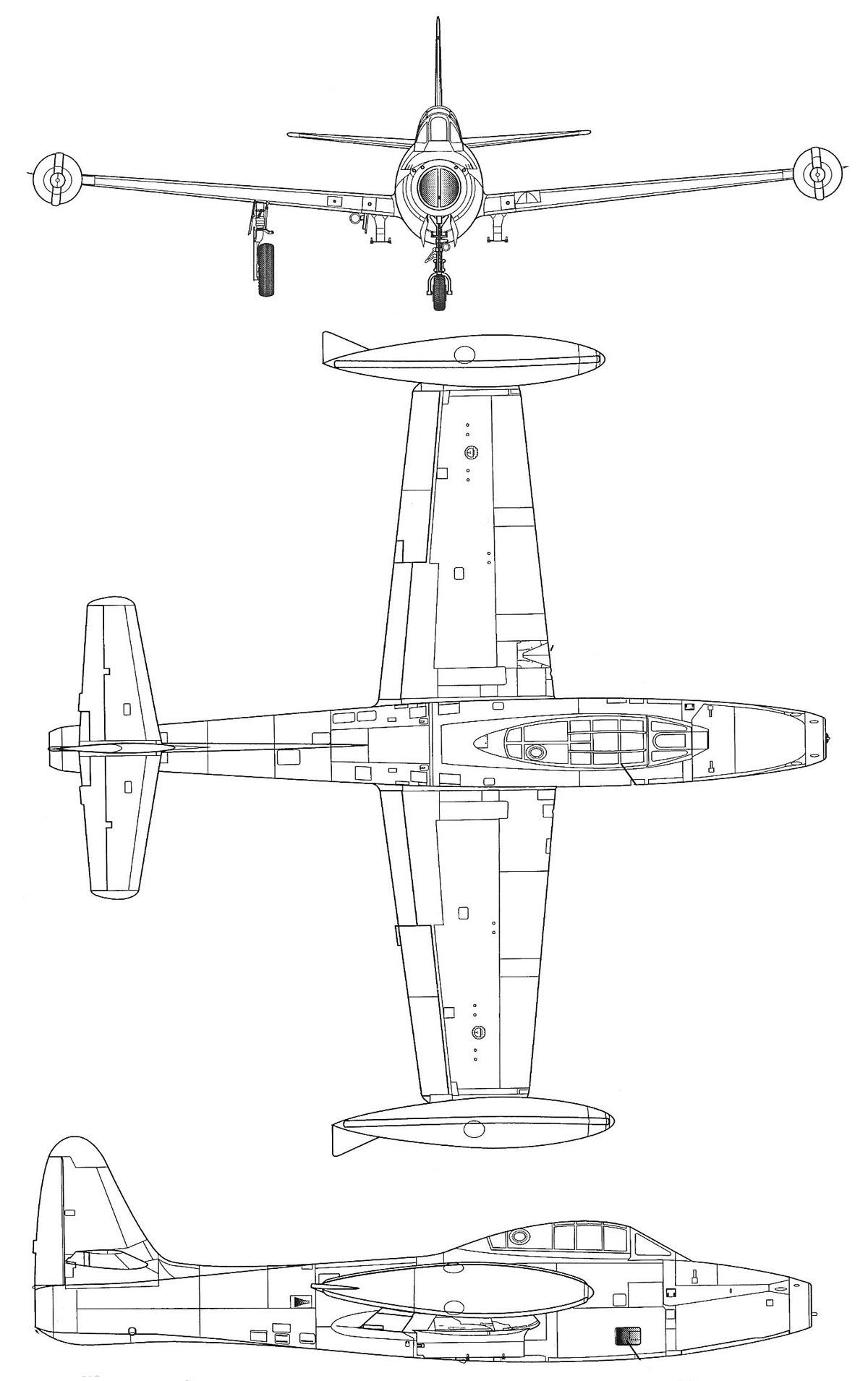 Проекции F-84G