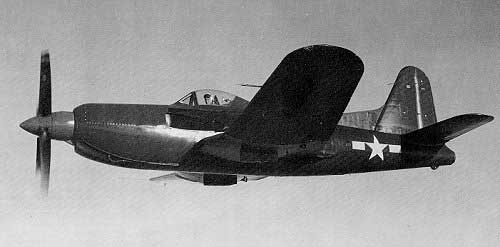 XF2R-1 - первый в мире палубный истребитель с турбовинтовым двигателем.
