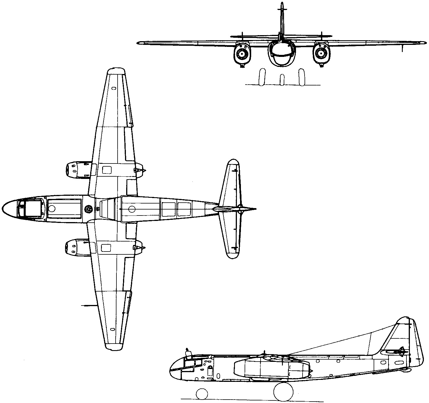 Проекции Арадо Ar-234B-2
