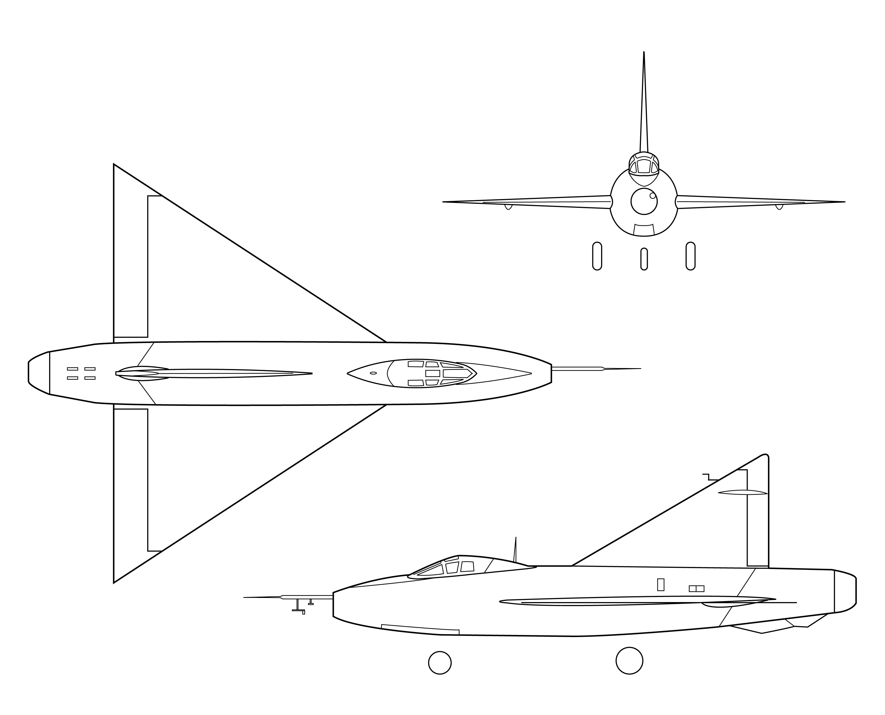 Проекции XF-92A