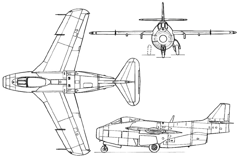 Проекции SAAB-29